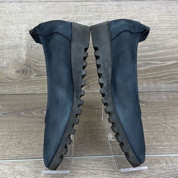 Arche Loomis Navy Suede Women's Sz 7/EU 38 Slip On Wedge Comfort Loafers - Picture 9 of 14